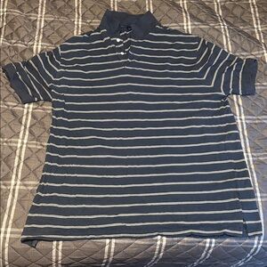 Harbor Bay Dark Blue Striped Polo Shirt